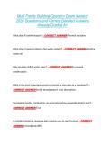Multi Family Building Operator Exam Newest  2026 Questions and Correct Detailed Answers  Already Graded A&plus; 