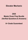 Elevator Mechanic Exam Study Guide &vert; Certification Prep 2026