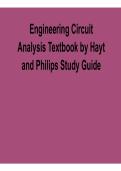 Engineering Circuit Analysis Textbook by Hayt and Philips Study Guide with Questions and Answers with Solution 2025&sol; 2026