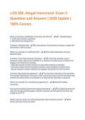 LGS 200- Abigail Hammond- Exam 3 Questions and Answers &vert; 2026 Update &vert; 100&percnt; Correct&period;