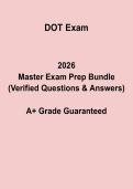 DOT Exam Study Guide &vert; Department of Transportation Certification Prep 2026