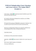 NURS 611 Pathophysiology Exam 4 Questions and Correct Answers &vert; New Update 2026&sol;27 &lpar;Graded A&plus;&rpar;
