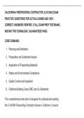 CALIFORNIA FIREPROOFING CONTRACTOR &lpar;C-61&sol;D64&rpar; EXAM  PRACTICE QUESTIONS FOR ACTUAL EXAMS AND 100&percnt;  CORRECT ANSWERS VERIFIED &vert; FULL EXAM PREP TESTBANK &vert;  INSTANT PDF DOWNLOAD &vert; GUARANTEED PASS