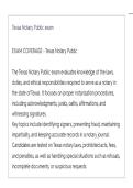 Texas Notary Public Exam  ACTUAL EXAM ALL QUESTIONS AND CORRECT ANSWERS LATEST UPDATE THIS YEAR-JUST RELEASED
