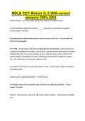 MDLB 1221 Module D&comma; E With correct answers 100&percnt; 2026
