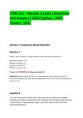CMN 552 FINAL EXAM MODULE 1-5 ACCURATE AND FREQUENTLY TESTED QUESTIONS AND 100&percnt; CORRECT ANSWERS