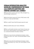 ISYE6501 INTRODUCTION ANALYTICS MODELING COMPREHENSIVE TEST BANK 2026 COMPLETE QUESTIONS AND VERIFIED ANSWERS 100&percnt; CORRECT