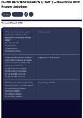 DANB RHS TEST REVIEW &lpar;CAVIT&rpar; &ndash; Questions With Proper Solutions