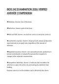 BIOS 242 EXAMINATION 2026 VERIFIED ANSWER COMPENDIUM