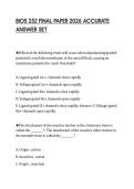 BIOS 252 FINAL PAPER 2026 ACCURATE ANSWER SET