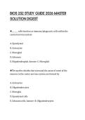 BIOS 252 STUDY GUIDE 2026 MASTER SOLUTION DIGEST