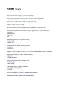 NARM Exam Questions and Answers Rated A&plus;