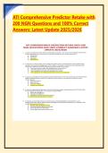ATI Comprehensive Predictor Retake with 200 NGN Questions and 100&percnt; Correct Answers&colon; Latest Update 2025&sol;2026