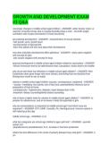 GROWTH AND DEVELOPMENT EXAM &num;3 Q&A
