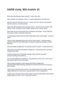NARM study&period; MIA module 10&period; Questions and Answers 100&percnt; Correct