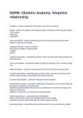 NARM&period; Obstetric Anatomy- fetopelvic relationship questions and answers 2026