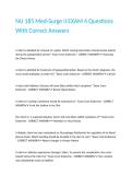 NU 185 Med-Surge II EXAM 4 Questions With Correct Answers