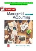 Managerial Accounting &lpar;5th Edition&rpar; by Stacey Whitecotton &ndash; Complete Test Bank All Chapters Practice Questions with Answers