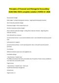 Principles of Financial and Managerial Accounting - D196 WGU With complete solution&vert; RATED A&plus; 2026