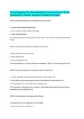 Texas Property Tax Consulting Pre-License Course Exam Questions & Correct Answers Verified by Expert
