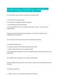 Texas Senior Property Tax Consultant Exam Study Guide Questions with Accurate Solutions