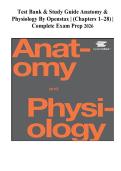 Test Bank For Anatomy and Physiology 2nd Edition by OpenStax&comma; All 28 Chapters Covered&comma; Verified Latest Edition