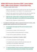 HFMA CRCR Practice Questions 2026 &vert; Latest Update  2026 &vert; 100&percnt; Correct Answers &vert; Actual Exam Prep
