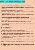 Newest Updated Reta Caro Exam Practice Test 2026 2027