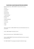 NU185 EXAM 3 GALEN EXAM QUESTIONS AND ANSWERS