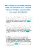 WGU D293 OA ACTUAL EXAM 2026&sol;2027  COMPLETE QUESTIONS WITH CORRECT  DETAILED ANSWERS &vert;&vert; GUARANTEED  PASS BRAND NEW VERSION 