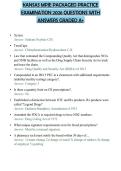 KANSAS MPJE PACKAGED PRACTICE EXAMINATION 2026 QUESTIONS WITH ANSWERS GRADED A&plus;