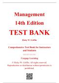Test Bank - Management&comma; 14th Edition &ndash; Ricky W&period; Griffin 