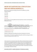 NRCME TEST QUESTIONS 2026 &vert; COMPLETE EXAM PREP WITH VERIFIED ANSWERS &lpar;A&plus;&rpar;