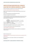 NRCME TEST BANK QUESTIONS 2026 &vert; COMPLETE EXAM PREP WITH VERIFIED ANSWERS &lpar;A&plus; GRADE&rpar;