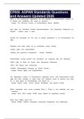 CPAN- ASPAN Standards Questions and Answers Updated 2026