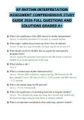 KP RHYTHM INTERPRETATION ASSESSMENT COMPREHENSIVE STUDY GUIDE 2026 FULL QUESTIONS AND SOLUTIONS GRADED A&plus;