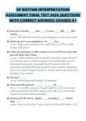KP RHYTHM INTERPRETATION ASSESSMENT FINAL TEST 2026 QUESTIONS WITH CORRECT ANSWERS GRADED A&plus;