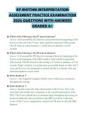 KP RHYTHM INTERPRETATION ASSESSMENT PRACTICE EXAMINATION 2026 QUESTIONS WITH ANSWERS GRADED A&plus;