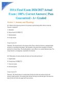 ISSA Final Exam 2026&sol;2027 Actual Exam &vert; 100&percnt; Correct Answers &vert; Pass Guaranteed - A&plus; Graded