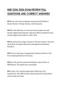 NUR 2356 2026 EXAM REVIEW FULL QUESTIONS AND CORRECT ANSWERS