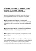 NUR 2488 2026 PRACTICE EXAM SCRIPT SOLVED QUESTIONS GRADED A&plus;