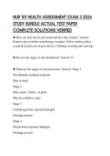 NUR 101 HEALTH ASSESSMENT EXAM 3 2026 STUDY BUNDLE ACTUAL TEST PAPER COMPLETE SOLUTIONS VERIFIED