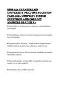 BIOS 252 CHAMBERLAIN UNIVERSITY PRACTICE SOLUTION PACK 2026 COMPLETE TESTED QUESTIONS AND CORRECT ANSWERS GRADED A&plus;