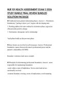 NUR 101 HEALTH ASSESSMENT EXAM 3 2026 STUDY BUNDLE FINAL REVIEW BUNDLED SOLUTION PACKAGE