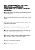 BIOS 252 CHAMBERLAIN UNIVERSITY TEST PAPER 2026 COMPLETE QUESTIONS AND VERIFIED ANSWERS GRADED A&plus;