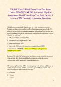 NR 509 Advanced Physical Assessment Midterm and Final Exams Prep with a Review of Correctly Answered Questions 2026-2027&sol; NR 509 Exams Prep- Review of 800 Questions and Correct Answers Graded A&plus; 2026-2027