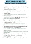 NUR 6111 ACTUAL EXAM PAPER 2026 QUESTIONS WITH ANSWERS GRADED A&plus;