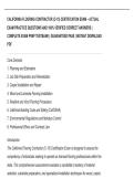 CALIFORNIA FLOORING CONTRACTOR &lpar;C-15&rpar; CERTIFICATION EXAM &ndash; ACTUAL  EXAM PRACTICE QUESTIONS AND 100&percnt; VERIFIED CORRECT ANSWERS &vert;  COMPLETE EXAM PREP TESTBANK &vert; GUARANTEED PASS &vert; INSTANT DOWNLOAD  PDF