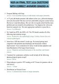 NUR 6111 FINAL TEST 2026 QUESTIONS WITH CORRECT ANSWERS GRADED A&plus;