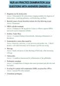 NUR 6111 PRACTICE EXAMINATION 2026 QUESTIONS WITH ANSWERS GRADED A&plus;